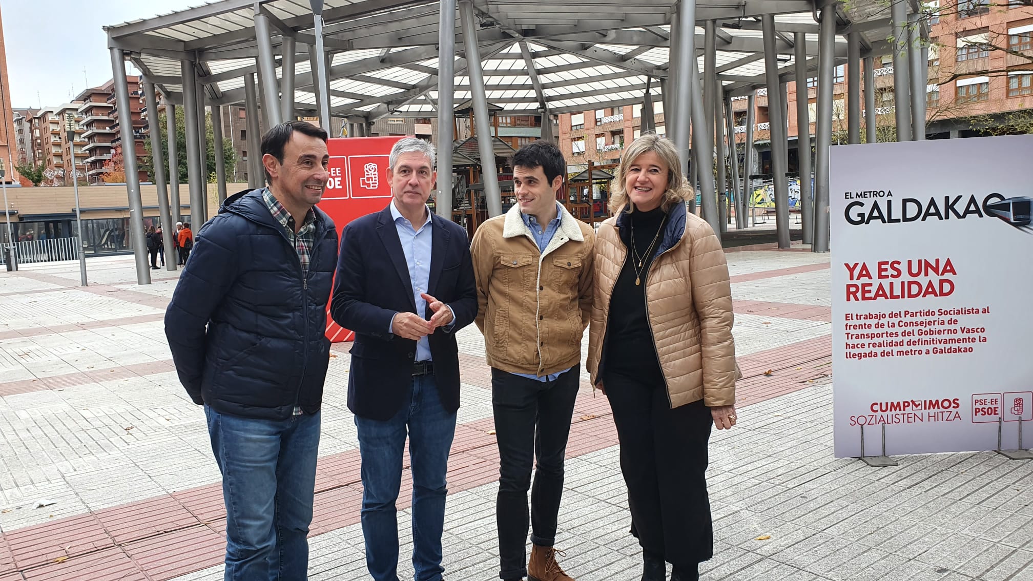 Teresa Laespada. Presentación candidato a la Alcaldía de Galdakao, Víctor Trimiño.